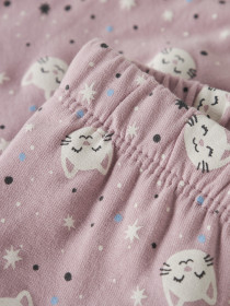 NAME IT Sweat Leggings Davina Keepsake Lilac Yin Yang Cats